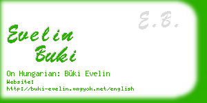 evelin buki business card